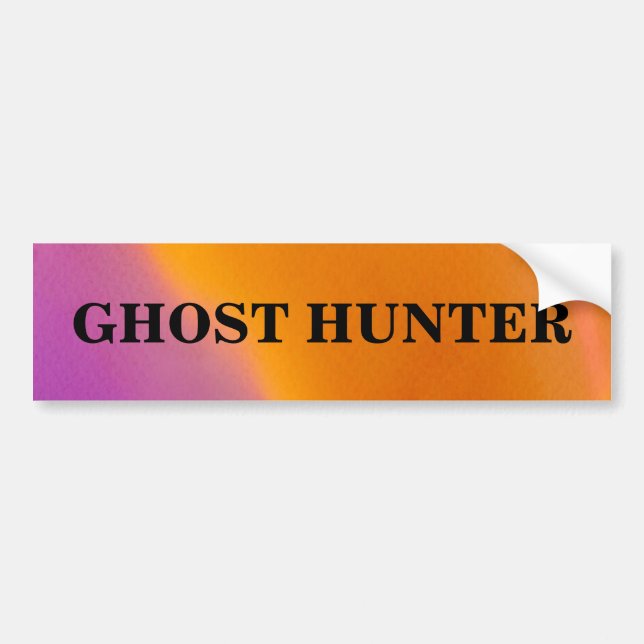 Adesivo Para Carro Ghost Hunter Spooky Bumper Sticker (Frente)