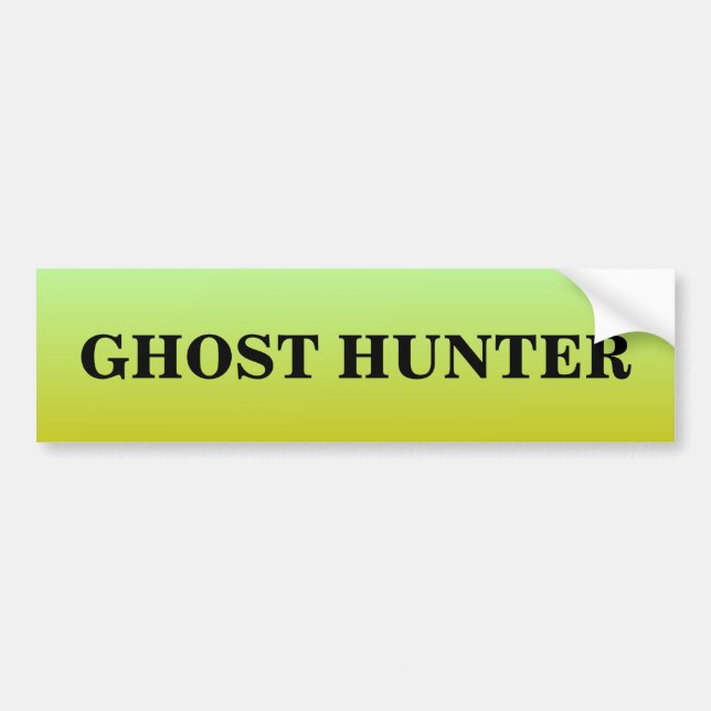 Adesivo Para Carro Ghost Hunter Spooky Bumper Sticker (Frente)