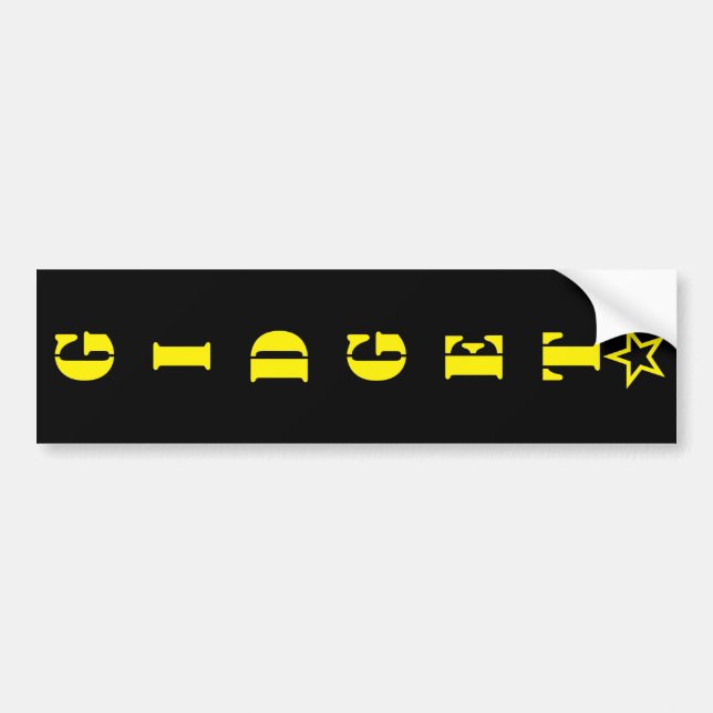 ADESIVO PARA CARRO GIDGET STENCIL (Frente)