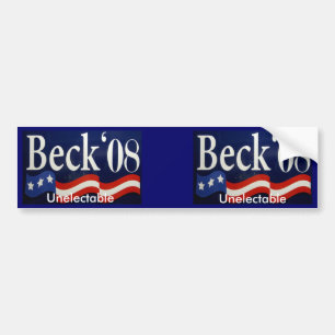 Adesivo Para Carro Glenn Beck 08 - Unelectable