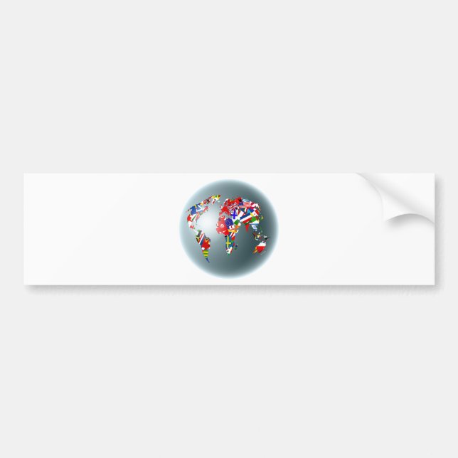 Adesivo Para Carro Globo da bandeira (Frente)