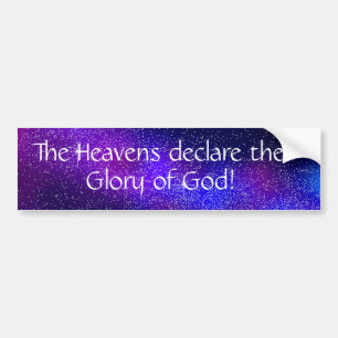 Adesivo Para Carro Glória de Deus Bumper Sticker
