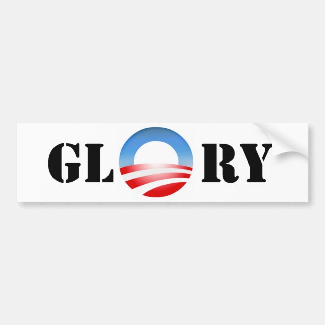 Adesivo Para Carro Glória de Obama (Frente)
