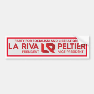 Adesivo Para Carro Gloria La Riva / Leonard Peltier 2020