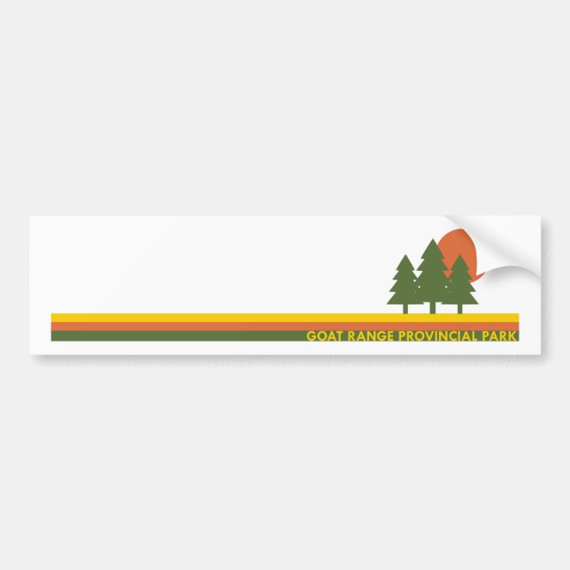 Adesivo Para Carro Goat Range Provincial Park Pine Trees Sun (Frente)
