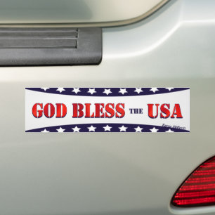 Adesivo Para Carro God Bless The USA