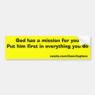 Adesivo Para Carro God has a mission for you