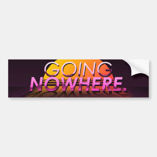 Adesivo Para Carro "Going Nowhere" Slapsticker