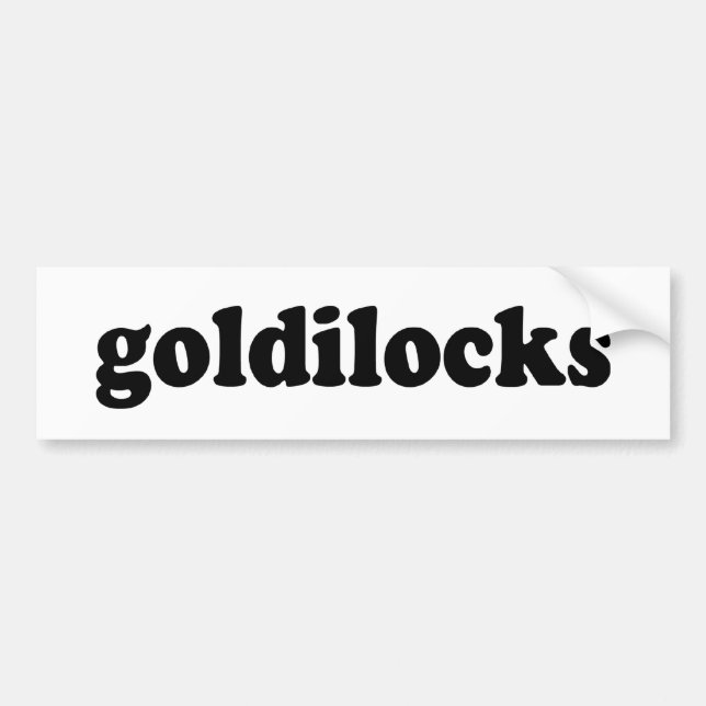 ADESIVO PARA CARRO GOLDILOCKS (Frente)