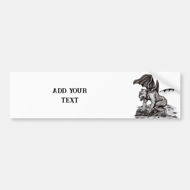 Adesivo Para Carro Golem Gargoyle (Frente)