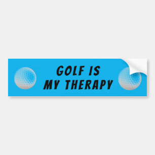 Adesivo Para Carro Golfe é meu azul de Terapia