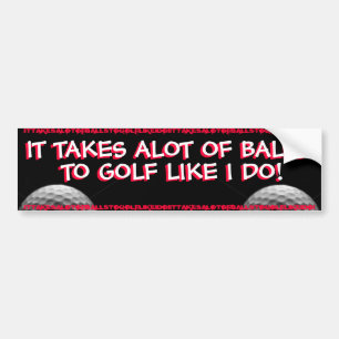ADESIVO PARA CARRO GOLFE - TOMA MUITAS BOLAS PARA GOLF COMO EU FAÇO!