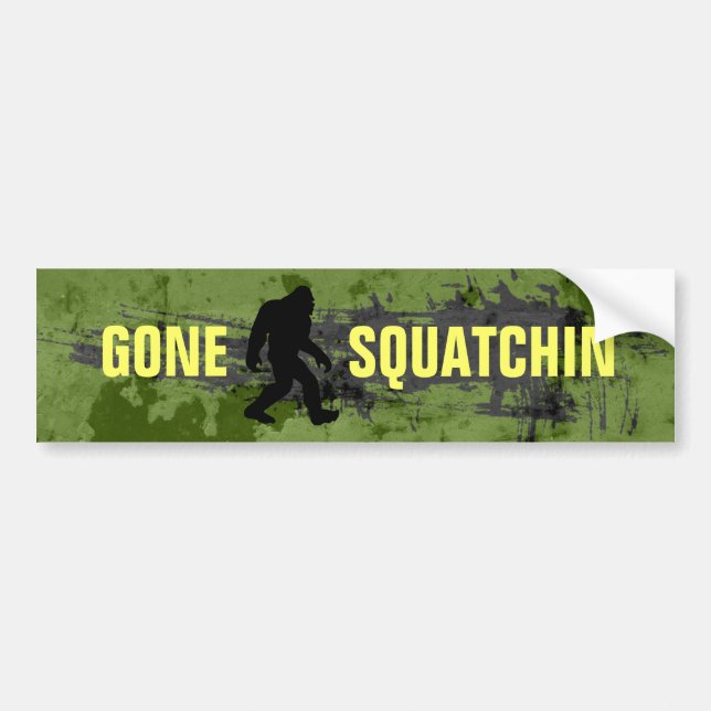 Adesivo Para Carro Gone Squatchin (Frente)