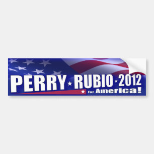 Adesivo Para Carro GOP 2012 de Rick Perry Marco Rubio