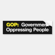 GOP: Pessoas Oppressing do governo