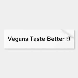 Adesivo Para Carro Gosto dos Vegans melhor;)