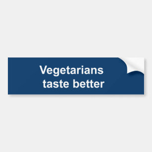 Adesivo Para Carro Gosto dos vegetarianos melhor
