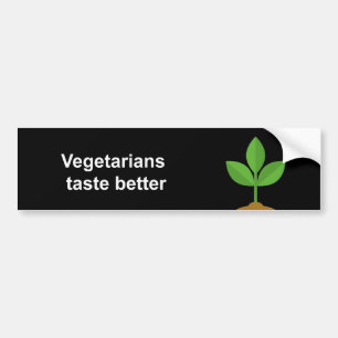 Adesivo Para Carro Gosto dos vegetarianos melhor