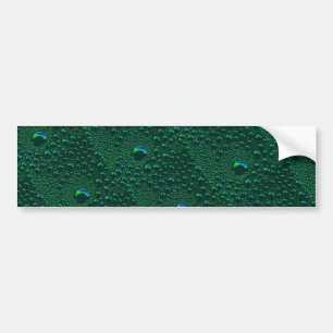 Adesivo Para Carro Gotas de Água em Metal Verde
