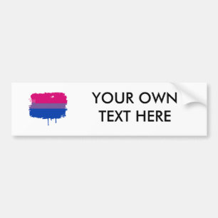 ADESIVO PARA CARRO GOTEJAMENTO BISSEXUAL DA BANDEIRA