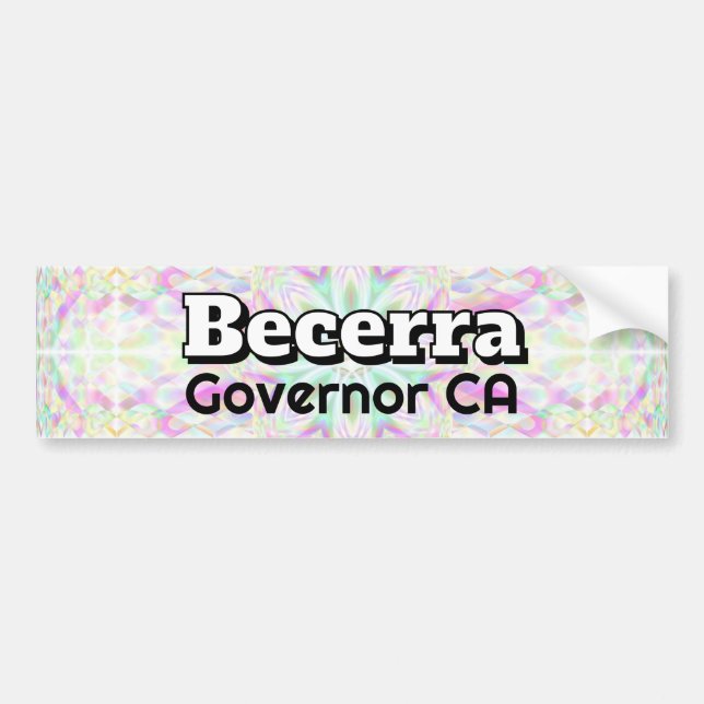 Adesivo Para Carro Governador Becerra CA (Frente)