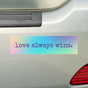Adesivo Para Carro Gradiente Prismático Suave do Arco-Íris "O Amor 