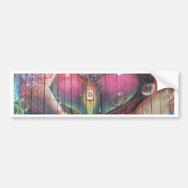 Adesivo Para Carro Grafite de Garagem de Rua (Frente)