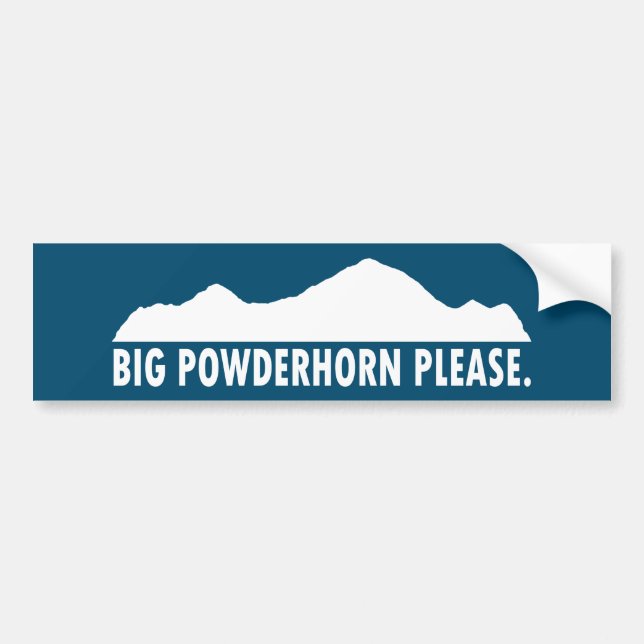 Adesivo Para Carro Grande Powderhorn, Por Favor (Frente)