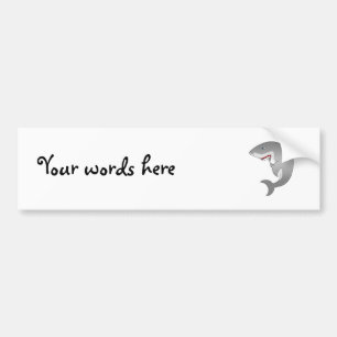 Adesivo Para Carro Grande tubarão branco