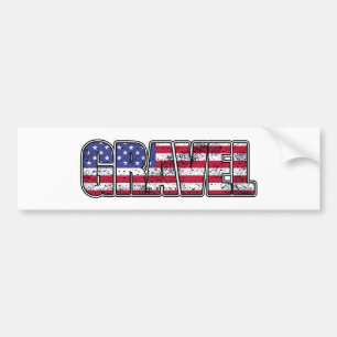 Adesivo Para Carro Gravel Cycling American Flag