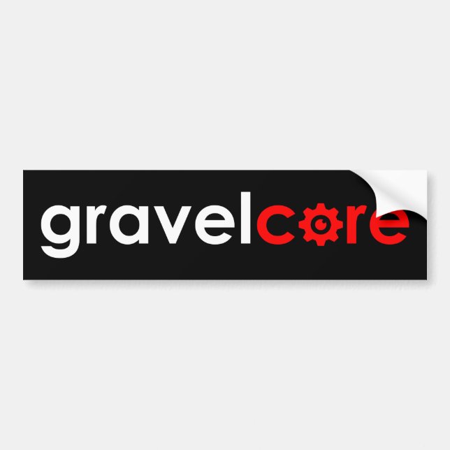 Adesivo Para Carro Gravelcore Gravel Cycling (Frente)