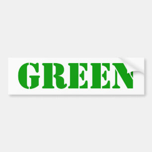 Adesivo Para Carro GREEN Bumber Sticker