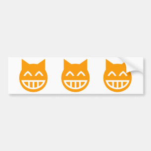 Adesivo Para Carro Grinning Emoji Cat