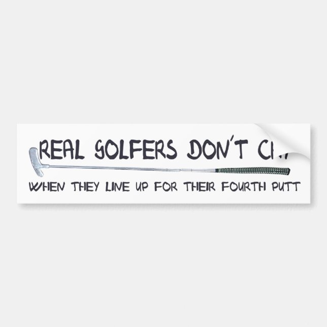 Adesivo Para Carro Grito real do don´t dos jogadores de golfe (Frente)