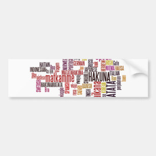 Adesivo Para Carro Groove Global: Hakuna Matata em Cada Linguagem