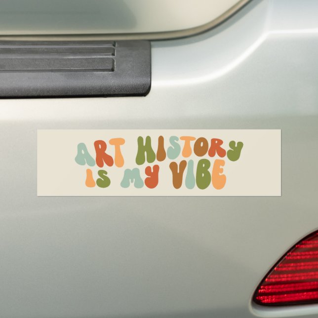 Adesivo Para Carro Groovy 1970 Art History is My Vibe, Art Historian (No carro)