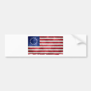 Adesivo Para Carro Grunge da bandeira de Betsy Ross
