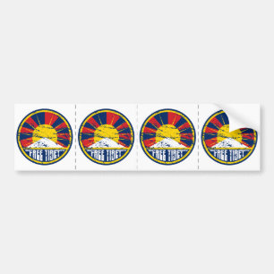 Adesivo Para Carro Grunge redondo livre de Tibet
