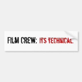 Adesivo Para Carro Grupo de filme: , Seu técnico