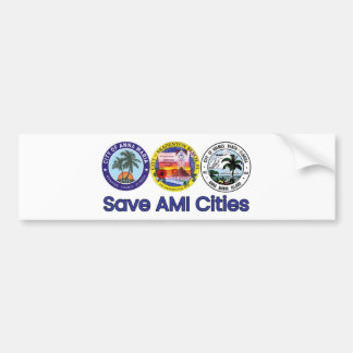 Adesivo Para Carro Guardar AMI Cities Bumper Stick