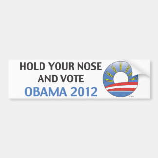 Adesivo Para Carro Guardare seu nariz e vote Obama 2012
