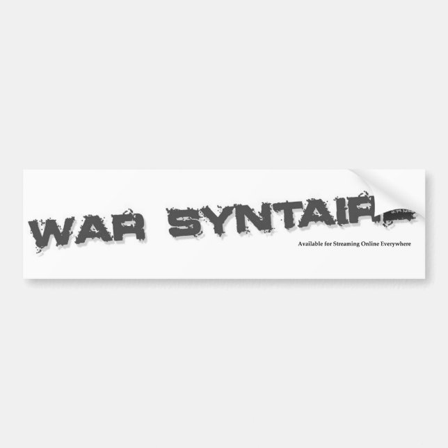 Adesivo Para Carro Guerra Syntaire (Frente)