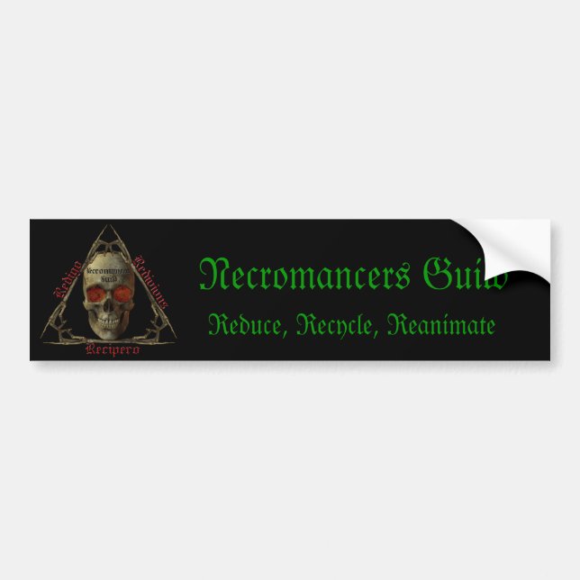 Adesivo Para Carro Guilda dos Necromancers (Frente)