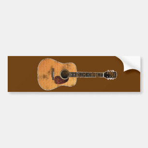 Adesivo Para Carro Guitarra acústica horizontal (afligido)
