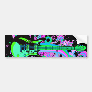 Adesivo Para Carro Guitarra selvagem (preto)