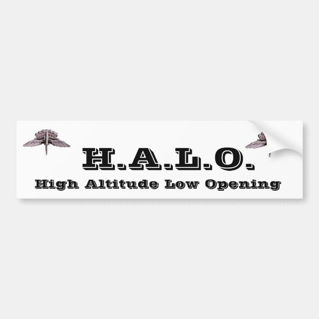 ADESIVO PARA CARRO H.A.L.O. (Frente)