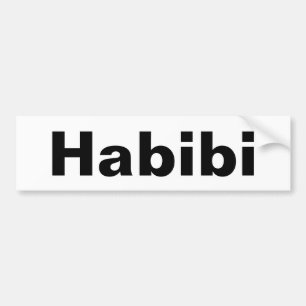 Adesivo Para Carro "Habibi" ح ب ي ب uma palavra de minimalismo
