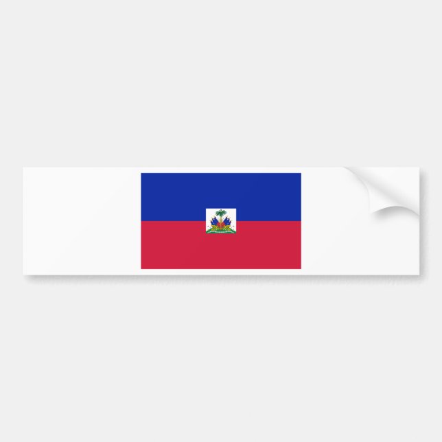 Adesivo Para Carro Haiti Flag HT (Frente)