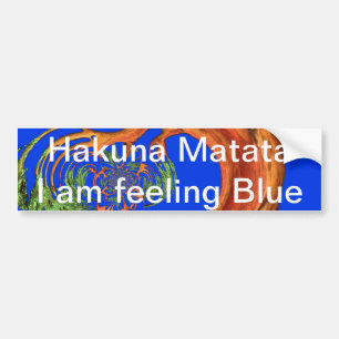 Adesivo Para Carro Hakuna matata Personalizar produto