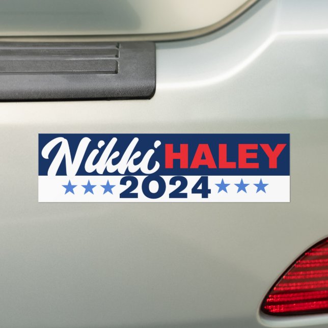 Adesivo Para Carro Haley para o Presidente Nikki Haley 2024 (No carro)
